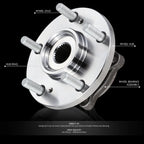 Set of 2 Wheel Bearings & Hubs for Mitsubishi Galant/Eclipse (2004–2012)
