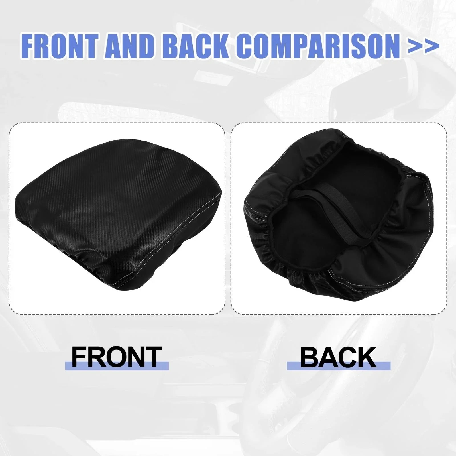 Microfiber Leather Armrest Cover for Dodge Ram 1500 2500 3500 (2019-2021)