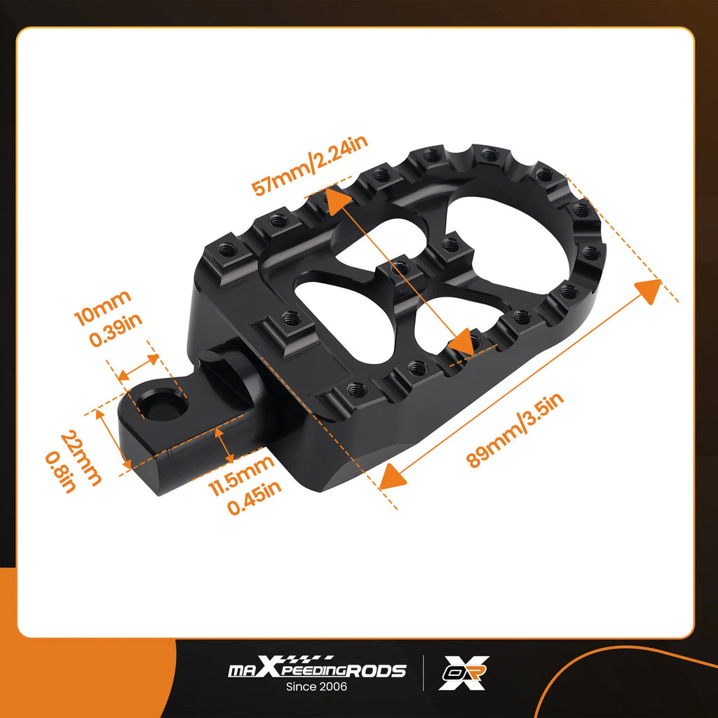 Wide Foot Pegs for Harley Dyna (1993-2017)