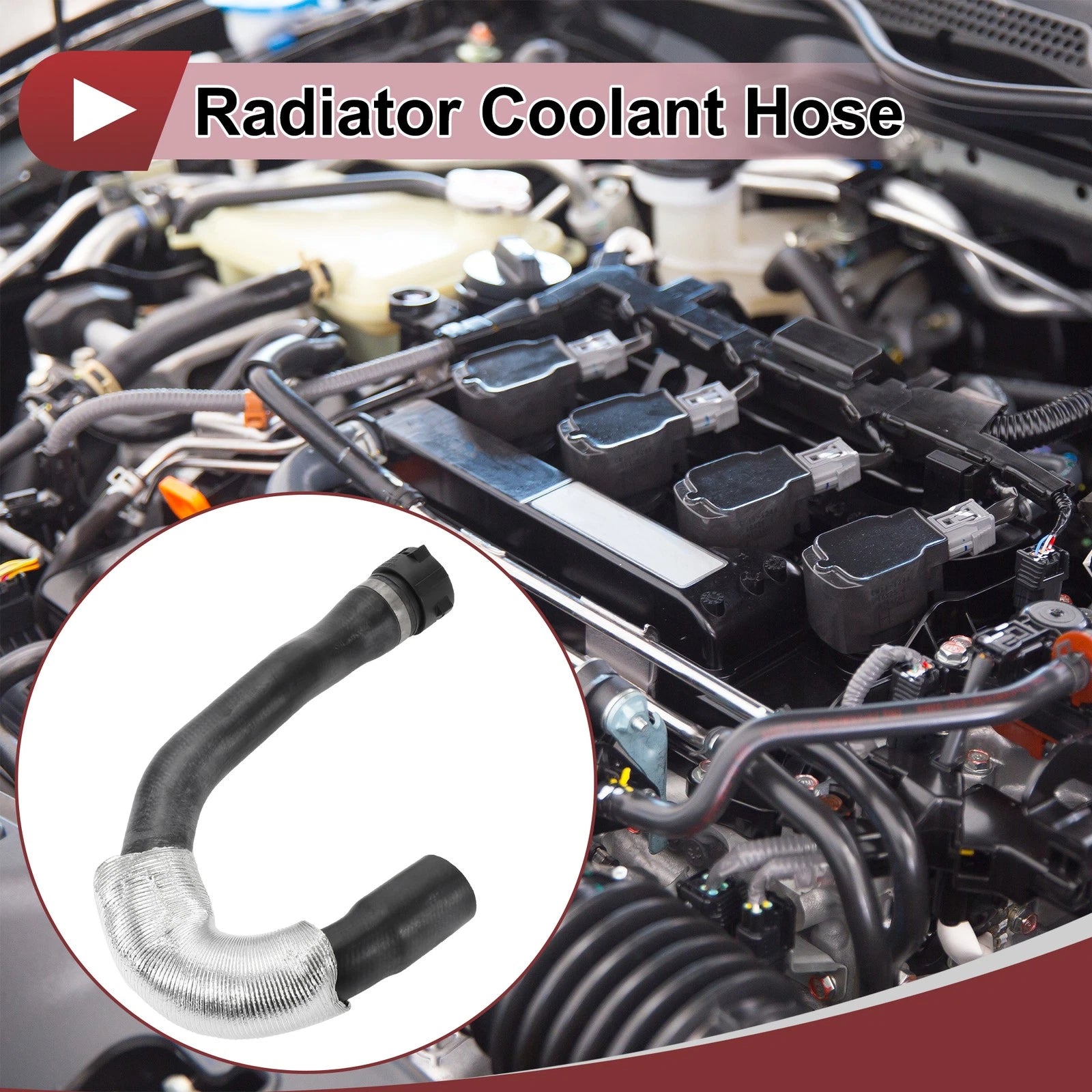 Radiator Coolant Hose for BMW 528i (2011) No. 11537581942 Rubber Black