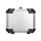45L Waterproof Motorcycle Tail Box Scooter Trunk Silver Luggage Storage