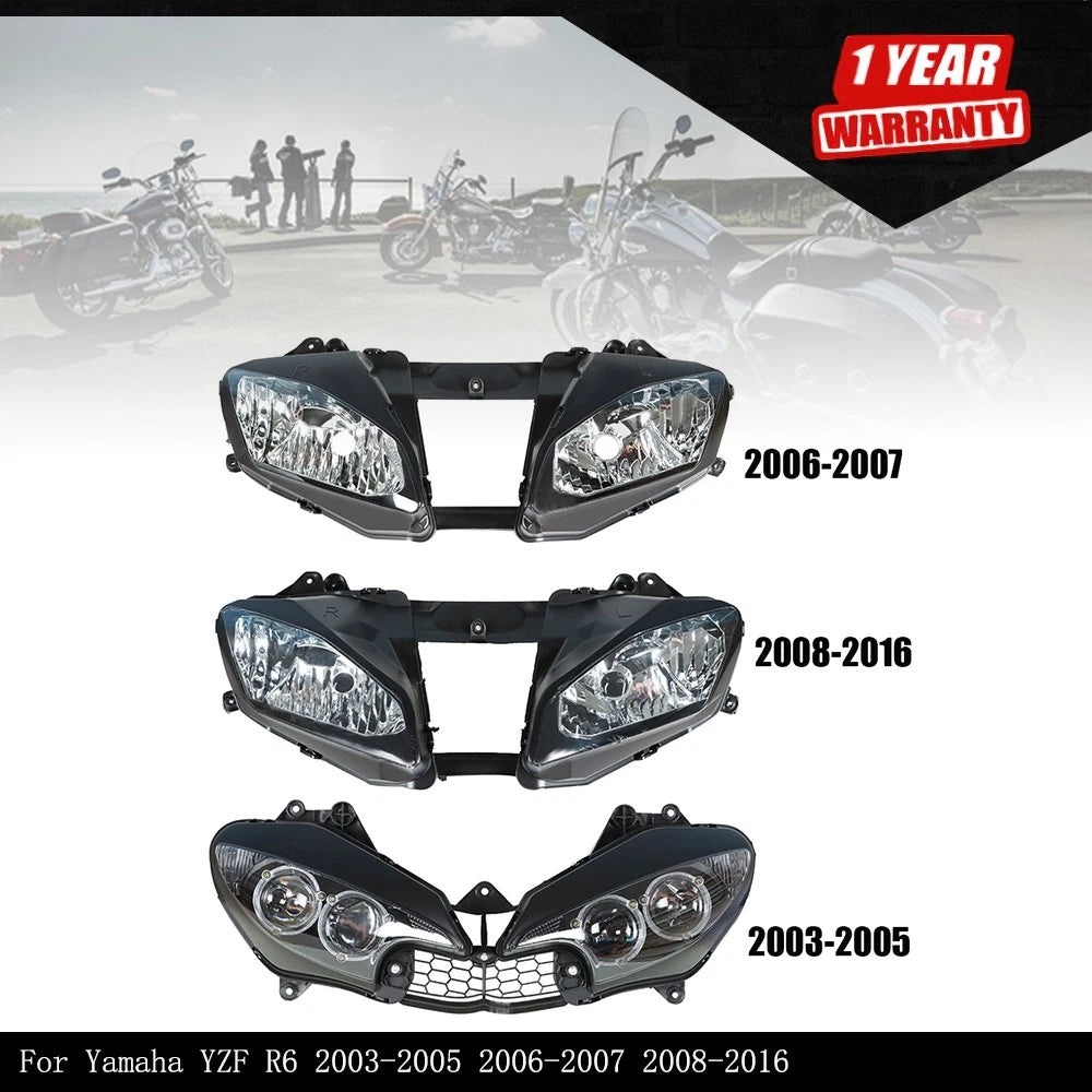Front Headlight Assembly for Yamaha YZF R6 (2003â2016)