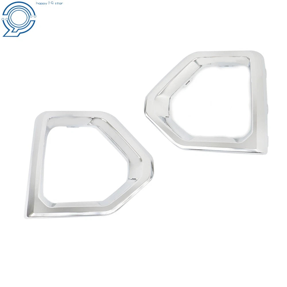 Set of 2 Chrome Fog Light Bezels for GMC Sierra 1500 Denali SLT (2019–2020)