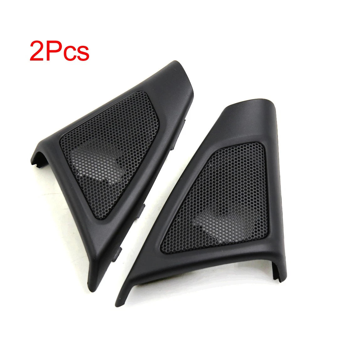 2 Pcs Mesh Black Tweeter Trumpet Dustproof Cover for BMW 5 Series (2010)