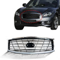 Chrome Front Bumper Upper Grille for Infiniti M37 M56 (2011–2013)