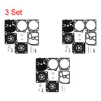 Set of 3 Carburetor Repair Kits for Zama RB-69, Stihl 020, MS191, MS192T