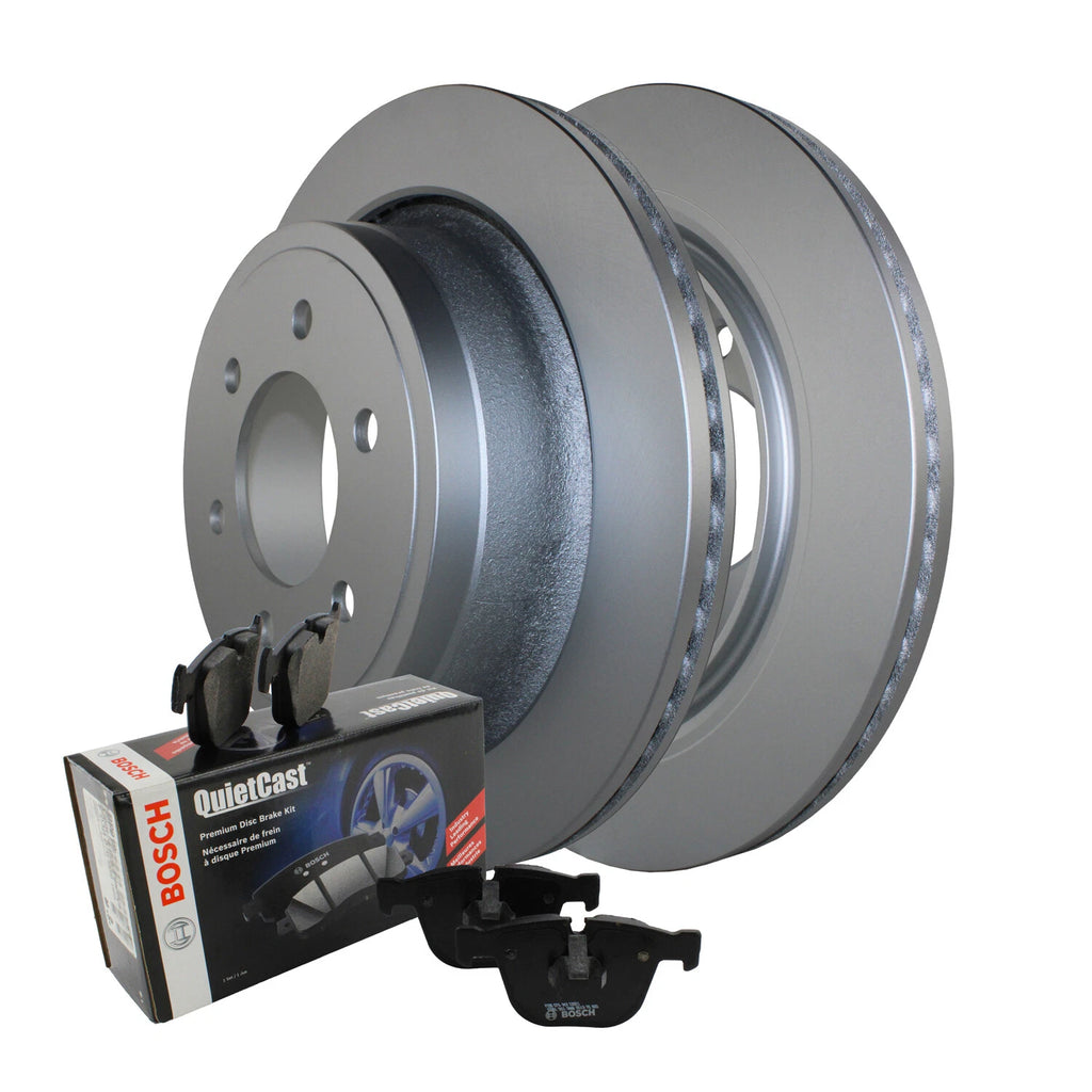 Rear Brake Kit 348mm 6 Lugs Rotors & Bosch Pads for Ford F-150