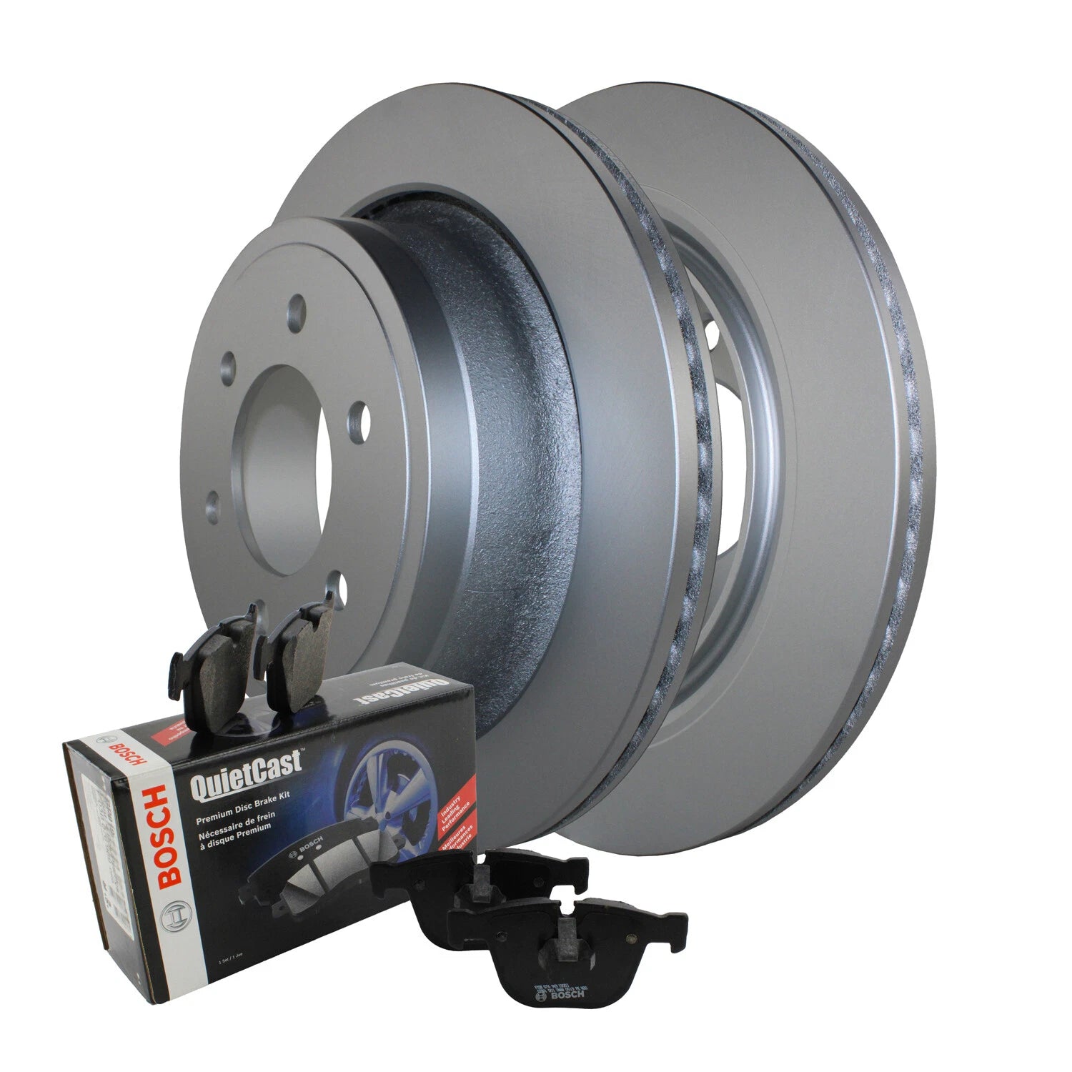 Rear Brake Kit 348mm 6 Lugs Rotors & Bosch Pads for Ford F-150