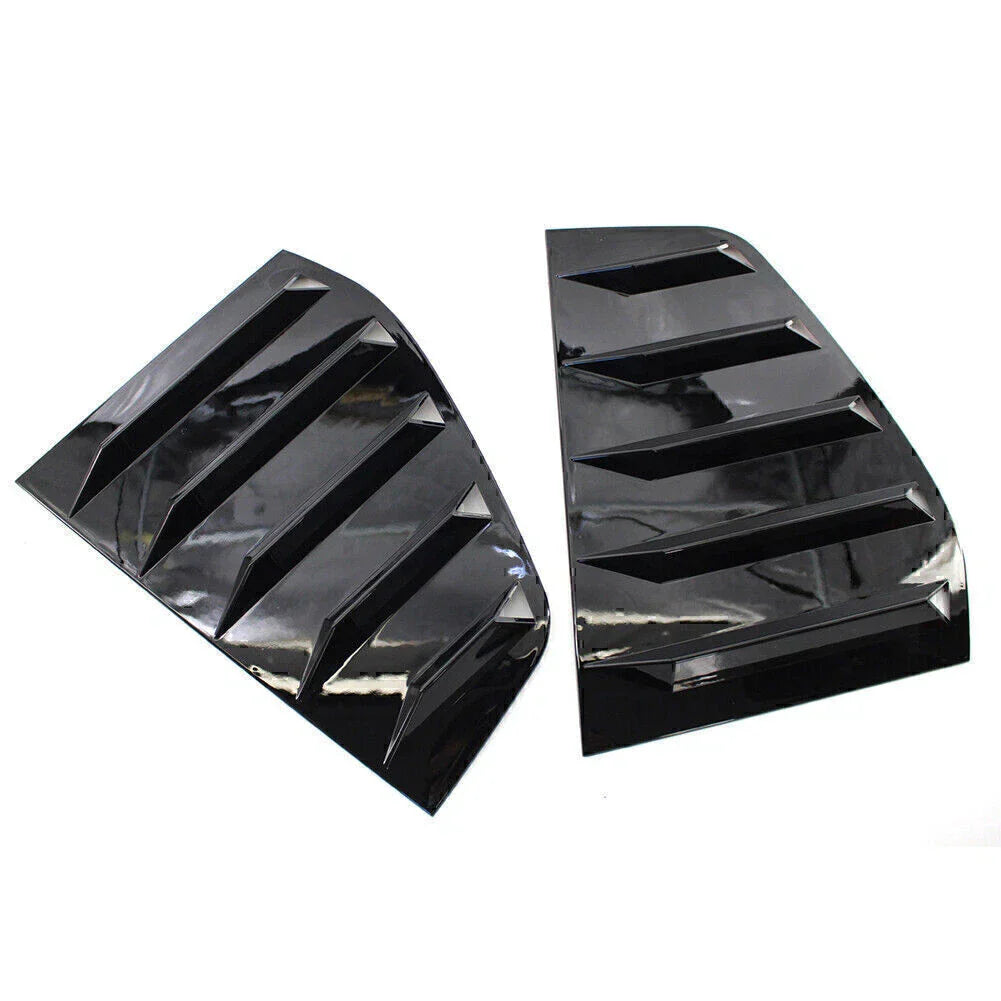 Rear Door Window Triangle Gloss Black Trims for Volkswagen Golf (2009-2013)