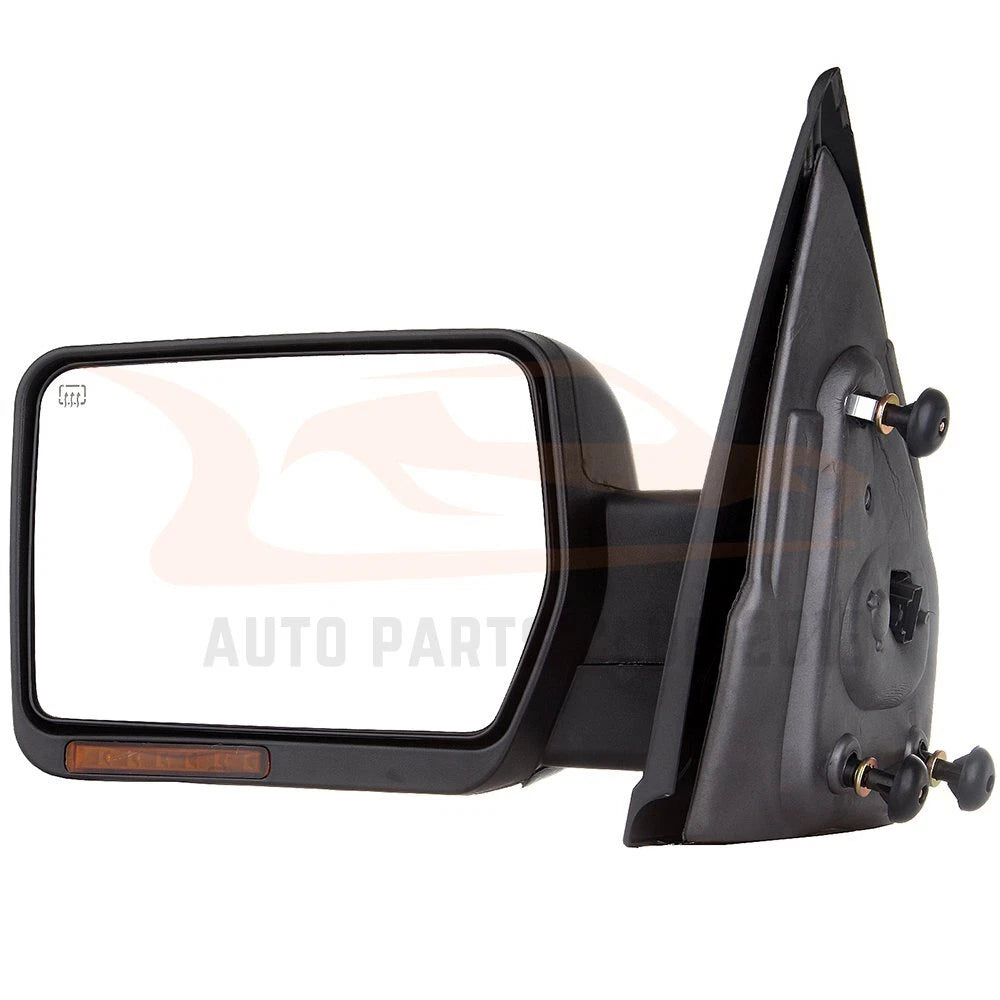 Set of 2 Chrome Power Signal Puddle Tow Mirrors for Ford F150 (2004–2014)