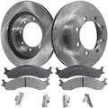 Front Brake Disc and Pad Kit for Ford F-250 F-350 (1995–1997) 4WD 8 Lug
