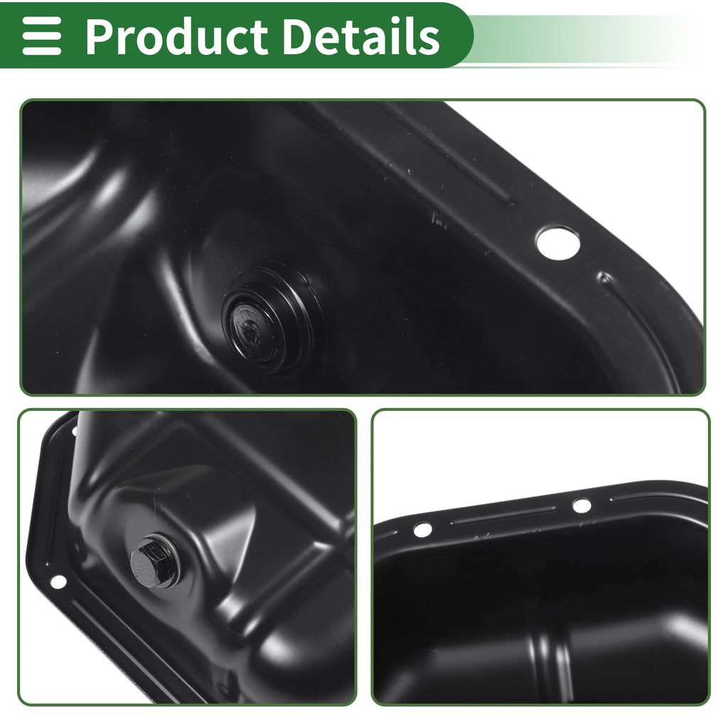 1 Pc Engine Oil Pan No.2151037102 for Hyundai Sonata (2002–2005) Iron Black