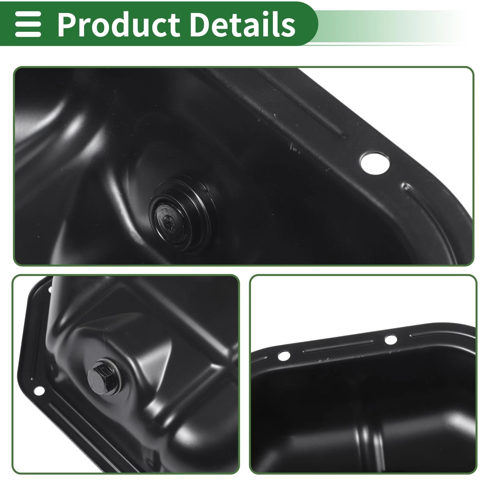 1 Pc Engine Oil Pan No.2151037102 for Hyundai Sonata (2002–2005) Iron Black