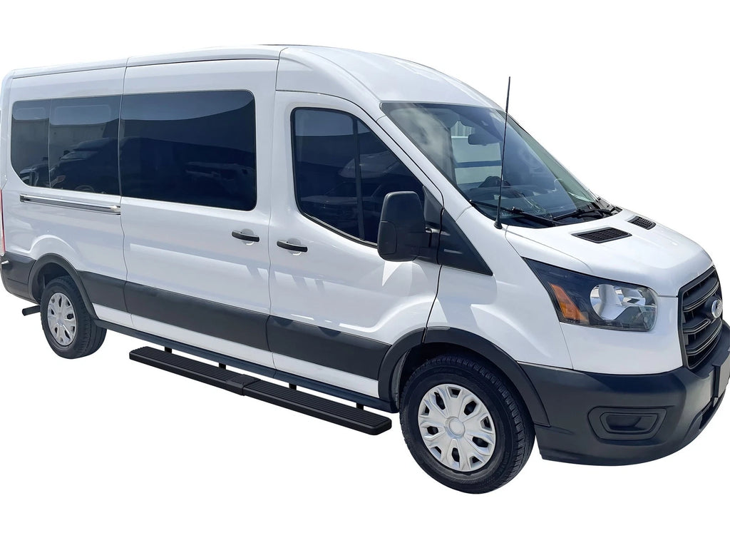 Running Boards for Ford Transit Full Size Van (2015-2026) - 6 Inch Matte Black