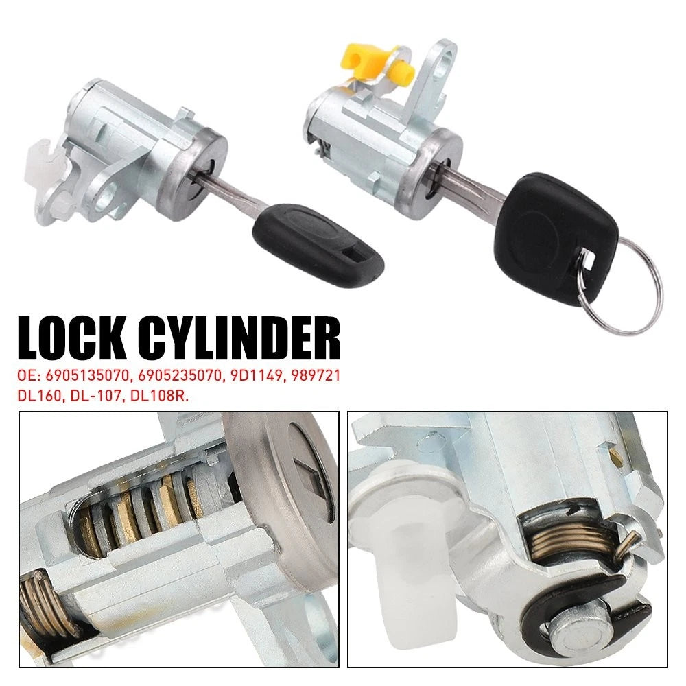 Door Lock Cylinder Set Kit with Keys for Toyota Tacoma (1995–2004)