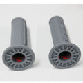 Grey Rubber Hand Grips for ATV Polaris Arctic Cat Suzuki 22mm 7/8"