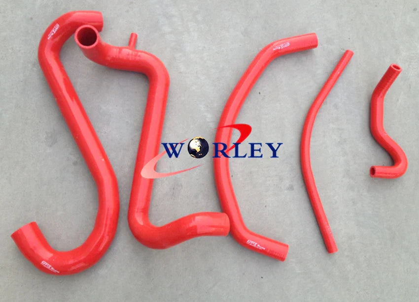 Red Hose for AU Falcon 4.9L V8 XR8 Silicone Radiator Heater (1998-2002)