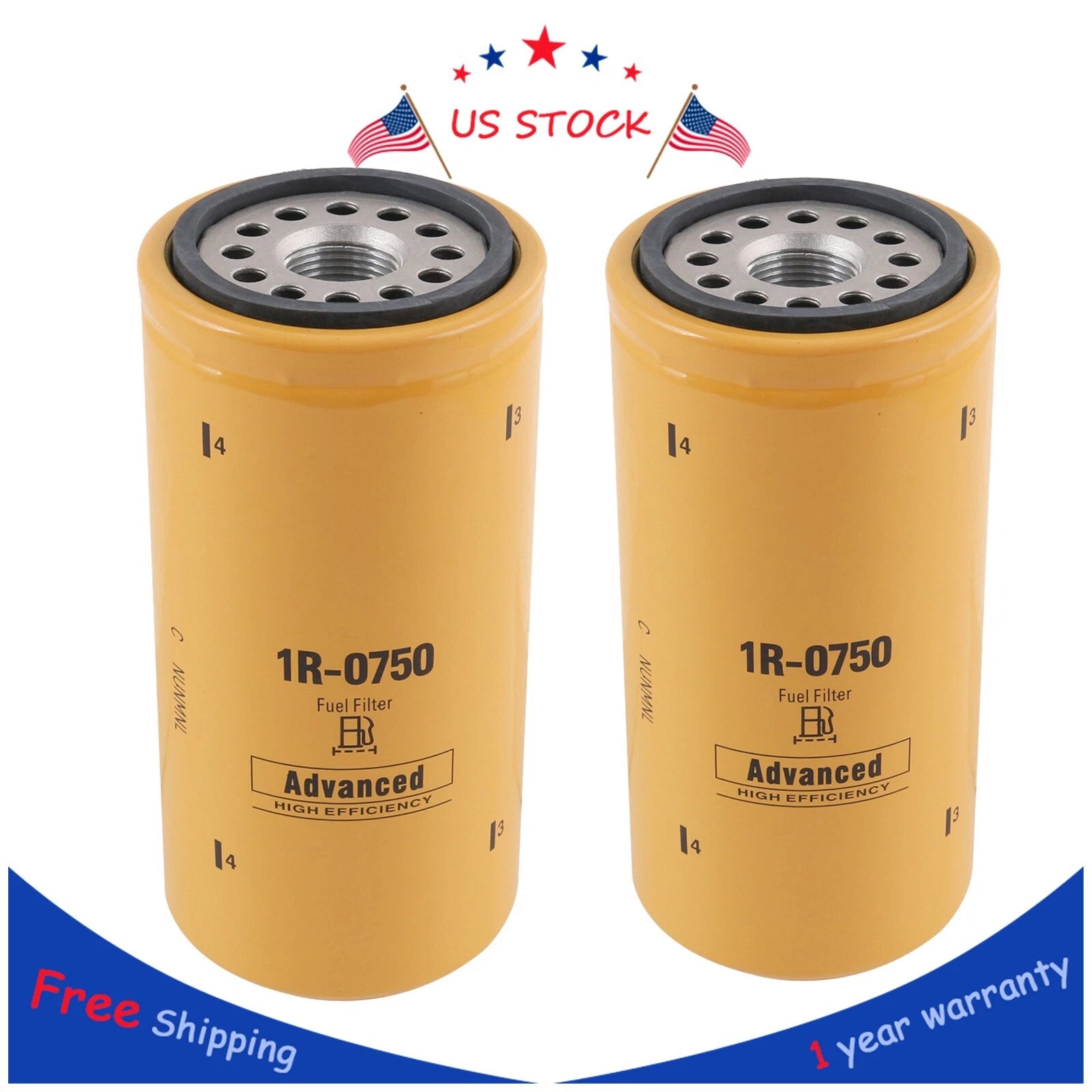 2X Fuel Filter for CAT Duramax 