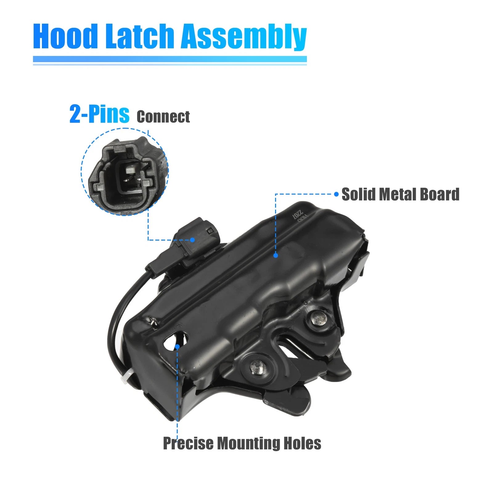 Hood Latch Lock for Lexus IS350 (2006–2015) 5351053061 Metal Black