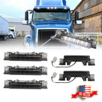 Set of 5 Smoked Lens White LED Cab Roof Marker Lights for Volvo VN/VNL (2003–Present)