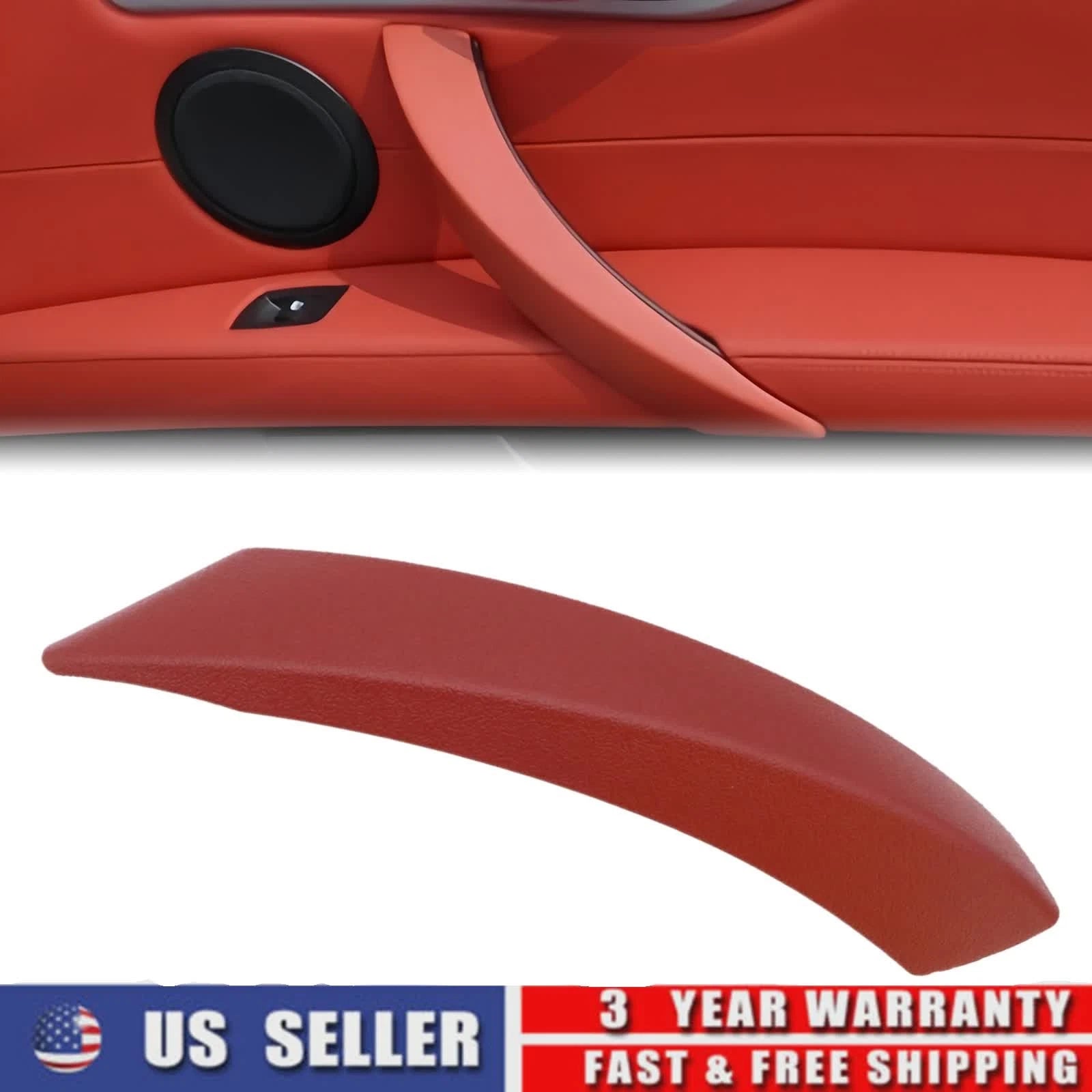 Passenger Side Red Interior Door Pull Handle Cover for BMW E89 Z4 (2009–2016)