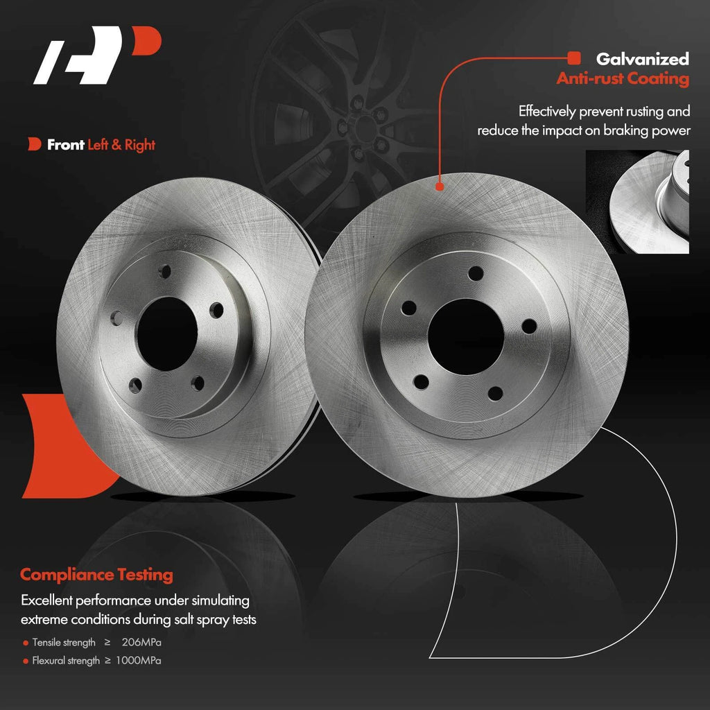 2X Front Disc Brake Rotors for Nissan Altima Maxima (2002-2006)