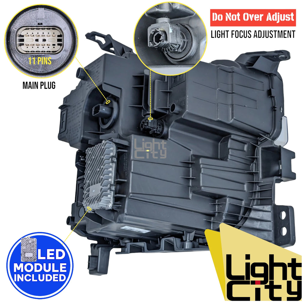 Full LED Headlight LH for Chevy Silverado 1500 LT RST (2022–2026) Chrome