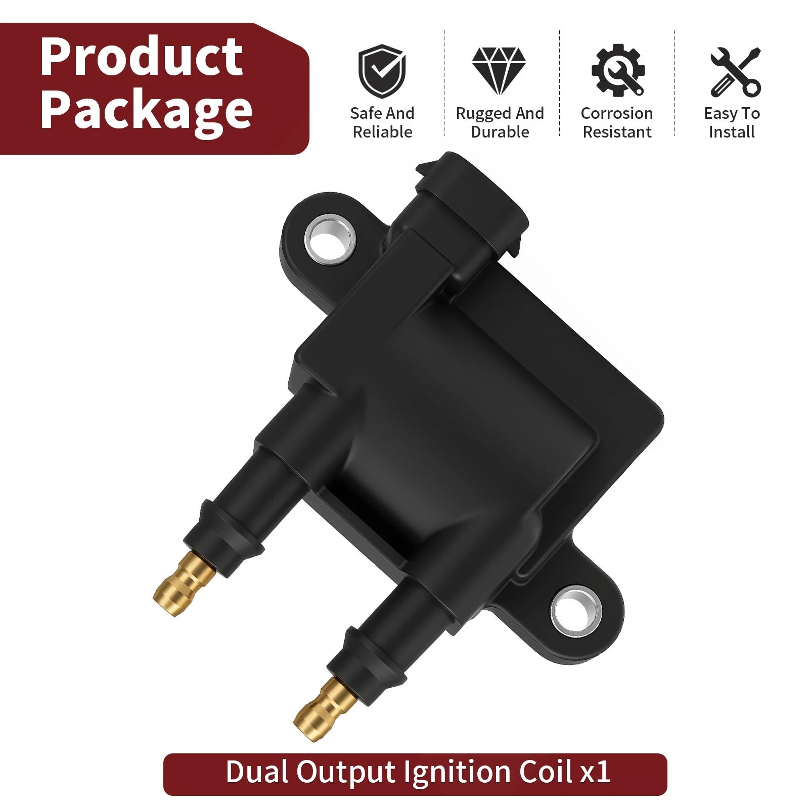 Ignition Coil for Mercury Outboard 80HP 90HP 100HP 115HP (8M0044991, 8M0029482)