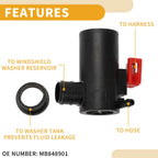 Windshield Washer Pump w/ Grommet for Subaru Impreza (2000–2007)