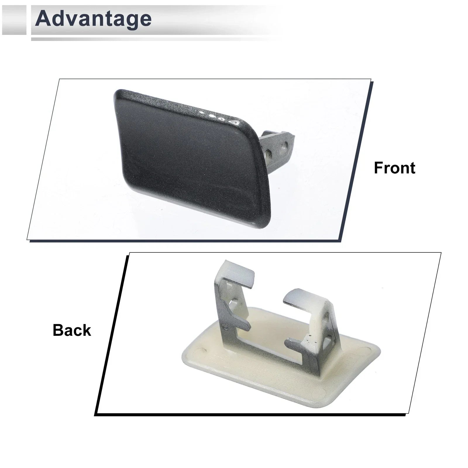 Front Right Side Bumper Headlight Washer Nozzle Cover Cap for BMW X3 Grey