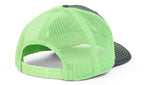 Charcoal/Neon Green Mesh Cap for Peterbilt Trucks Richardson 112