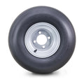18x9.5-8 Lawn Mower Tire & Wheel Set of 2 with 4x4" Silver Wheel (13210)