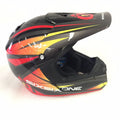 Fenix Shards Helmet for SixSixOne Motocross ATV Off Road (Adult, Black Red)