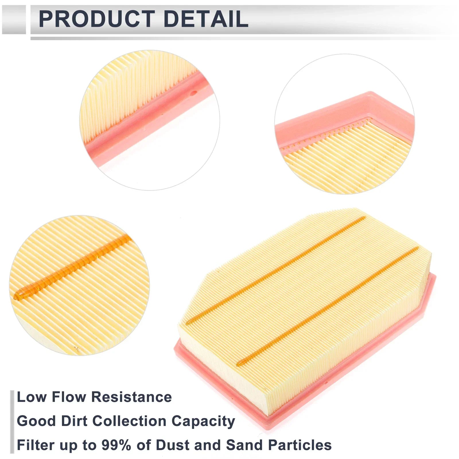 1 x Engine Air Filter for BMW 5 Series Long life (2009 - 2011)