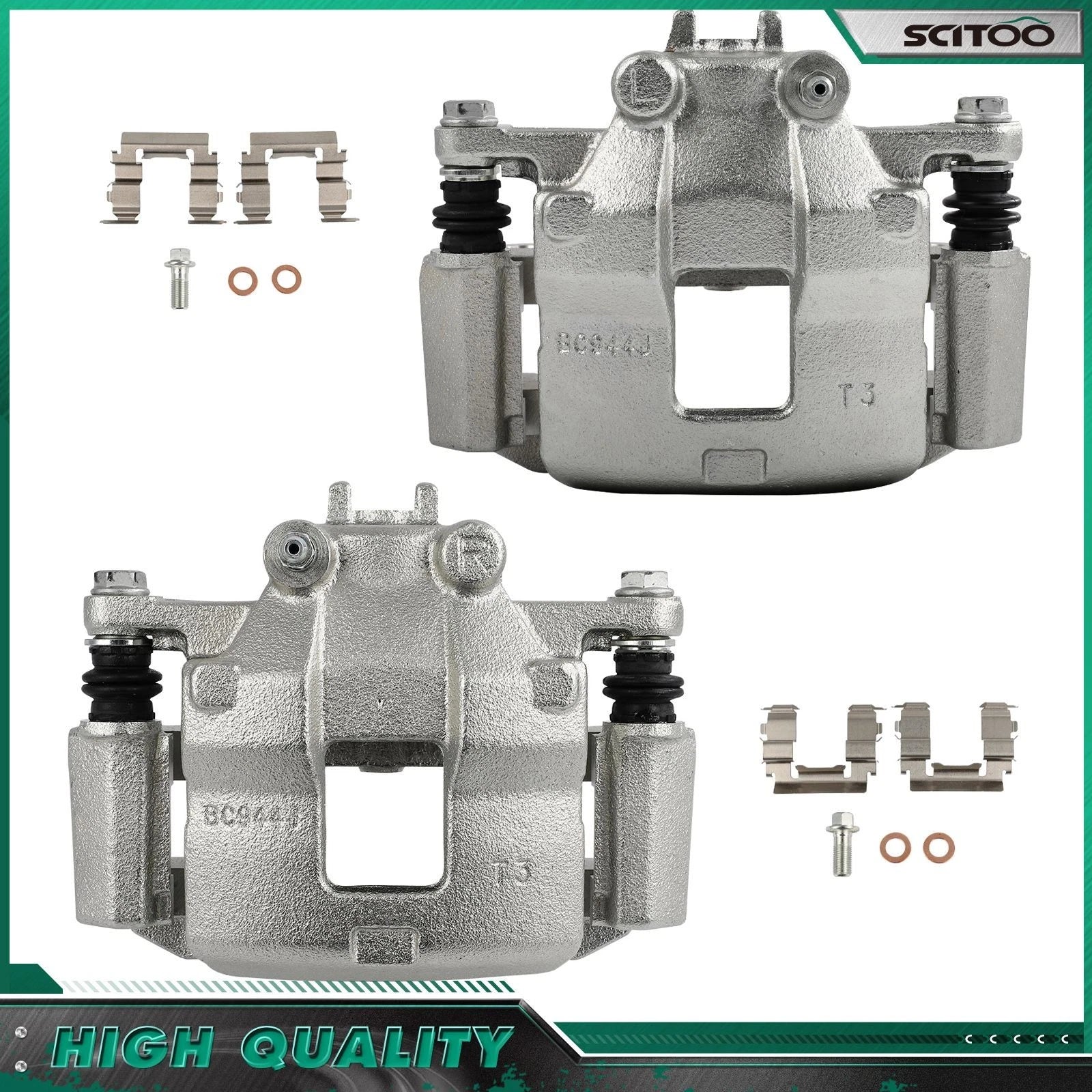 Front Brake Calipers w/ Bracket for Suzuki SX4 (2007–2013)