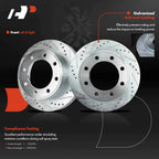 Front Drilled Brake Rotors for Ford F-250 F-350 Super Duty (1999–2004)
