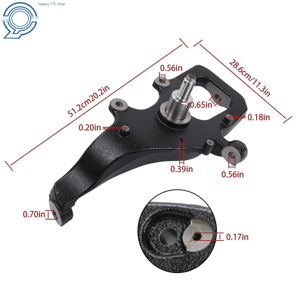 Set of 2 Drop Lowering Spindles for Ford F-150 2WD (2004–2008)