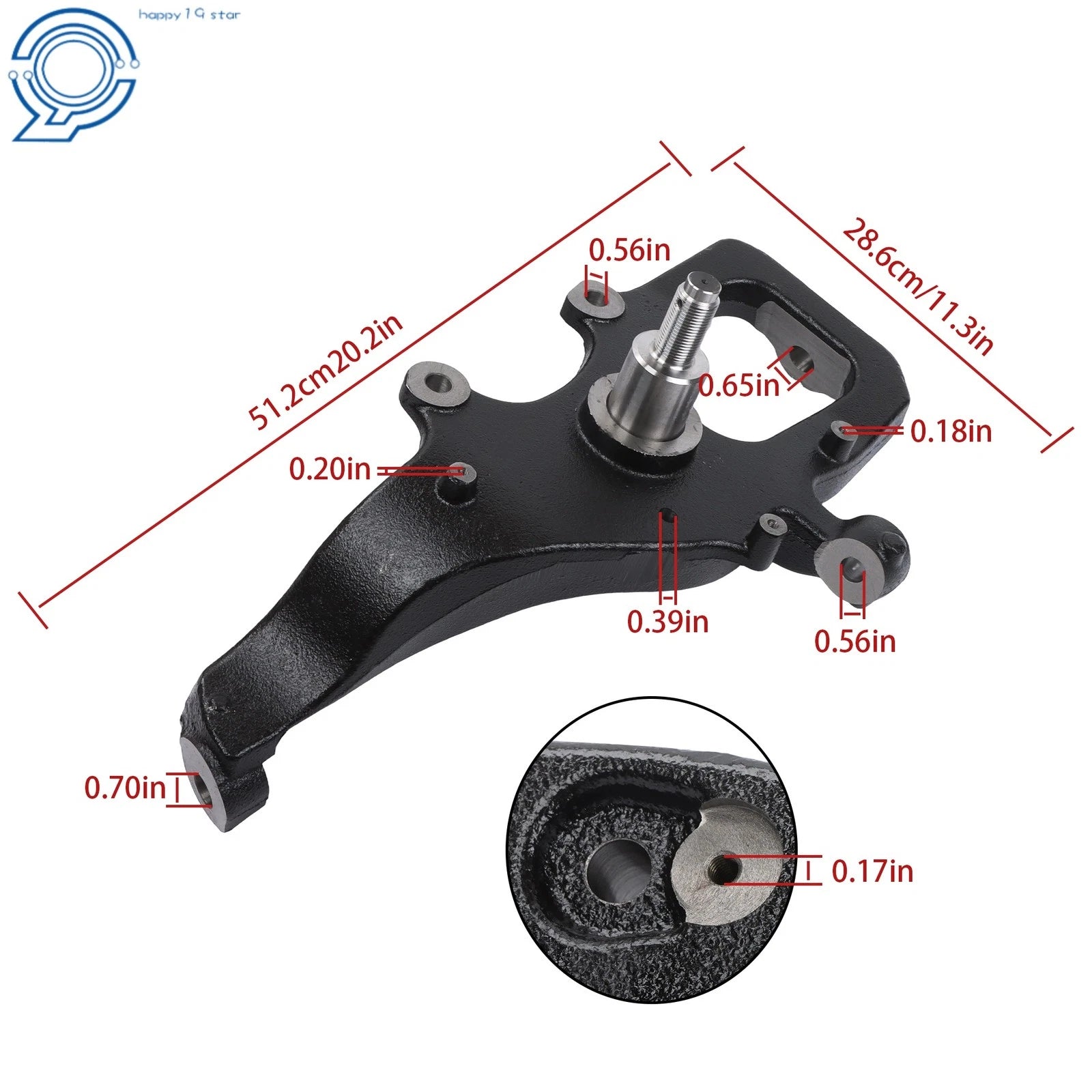 Set of 2 Drop Lowering Spindles for Ford F-150 2WD (2004–2008)