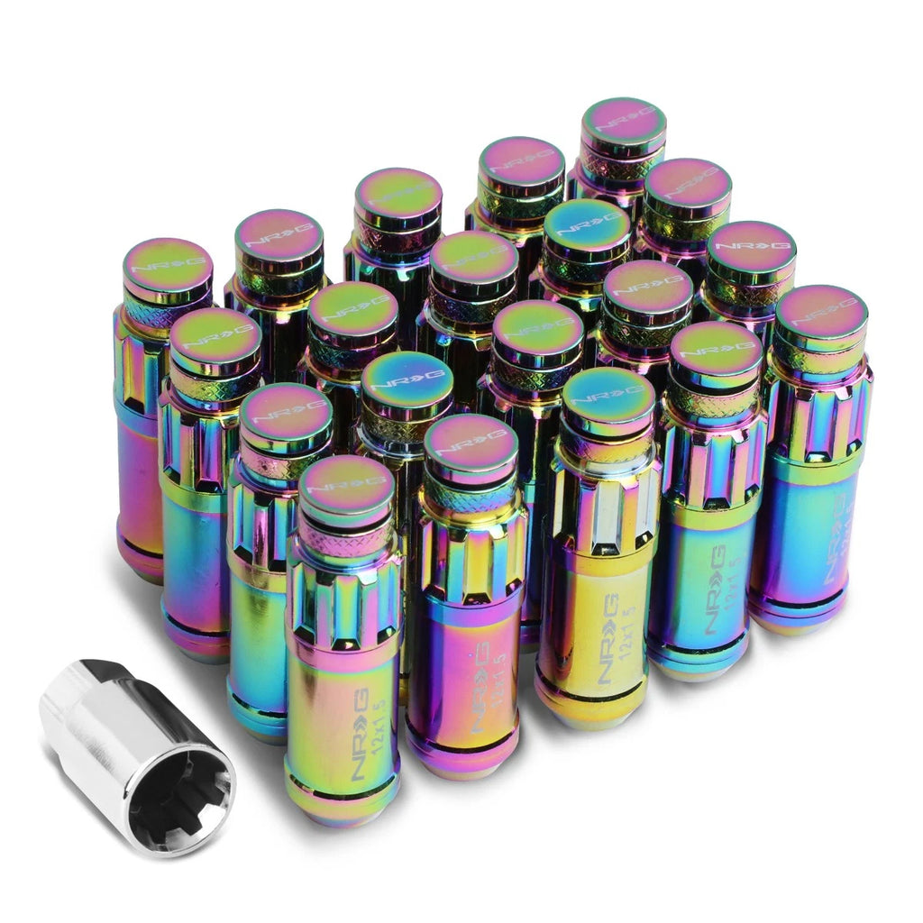 20Pcs M12x1.5 Close End Spline Drive Lug Nut Set for NRG