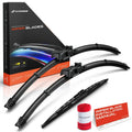 Set of 3 Windshield Wiper Blades for Land Rover LR2 (2008–2012)