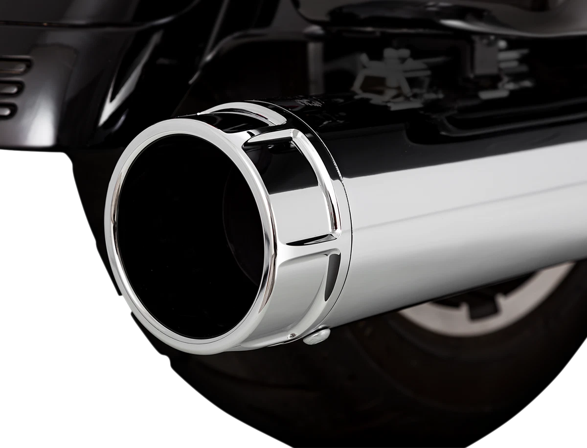 Torquer Slip-On Mufflers for Harley Davidson (Chrome) (16674)