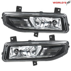 Set of 2 Chrome Fog Lights with Bezel and Harness for Nissan Versa (2020–2021)