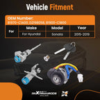 Full Door Lock Ignition Switch Cylinder for Hyundai Sonata (2015–2019)