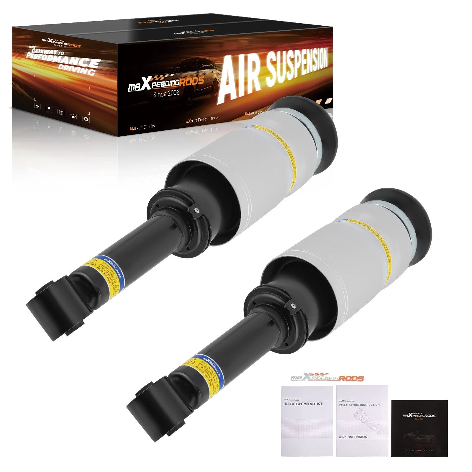 Front Pair Air Suspension Struts for Land Rover Range Rover Sport (2005–2013) RNB501180