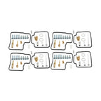 4 x Carburetor Repair Kits for Honda VFR750F Interceptor (1990-1993)
