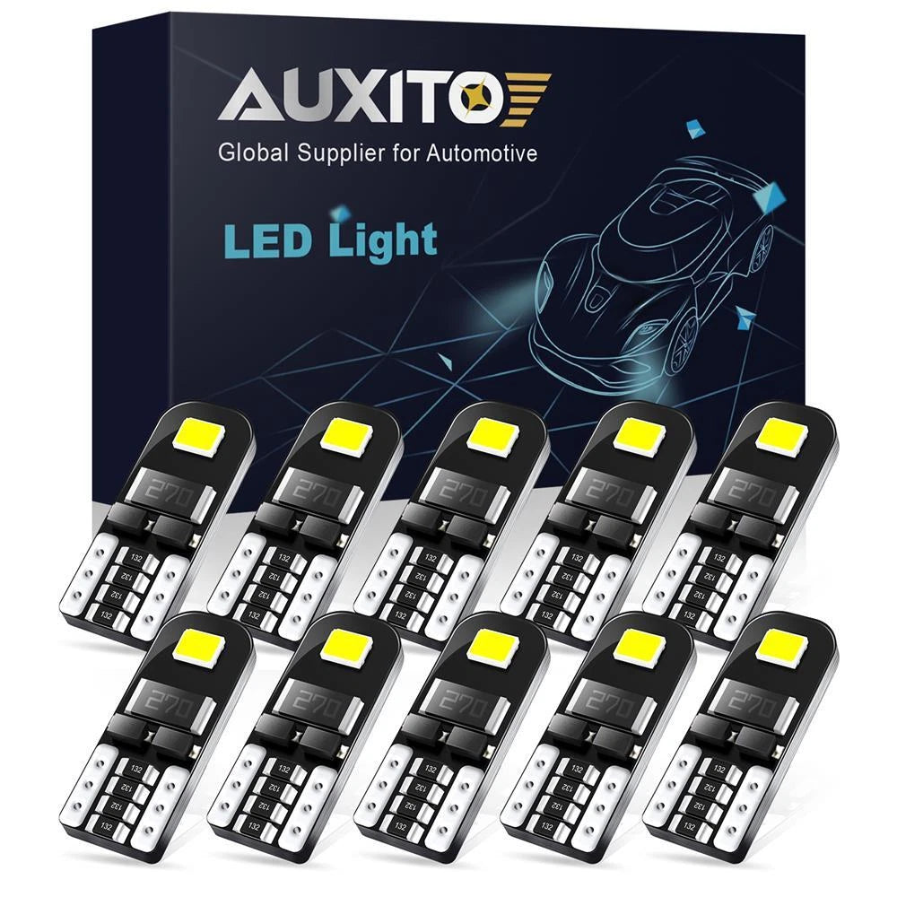 10X T10 194 168 W5W SMD LED Bulb for Car (Error Free)