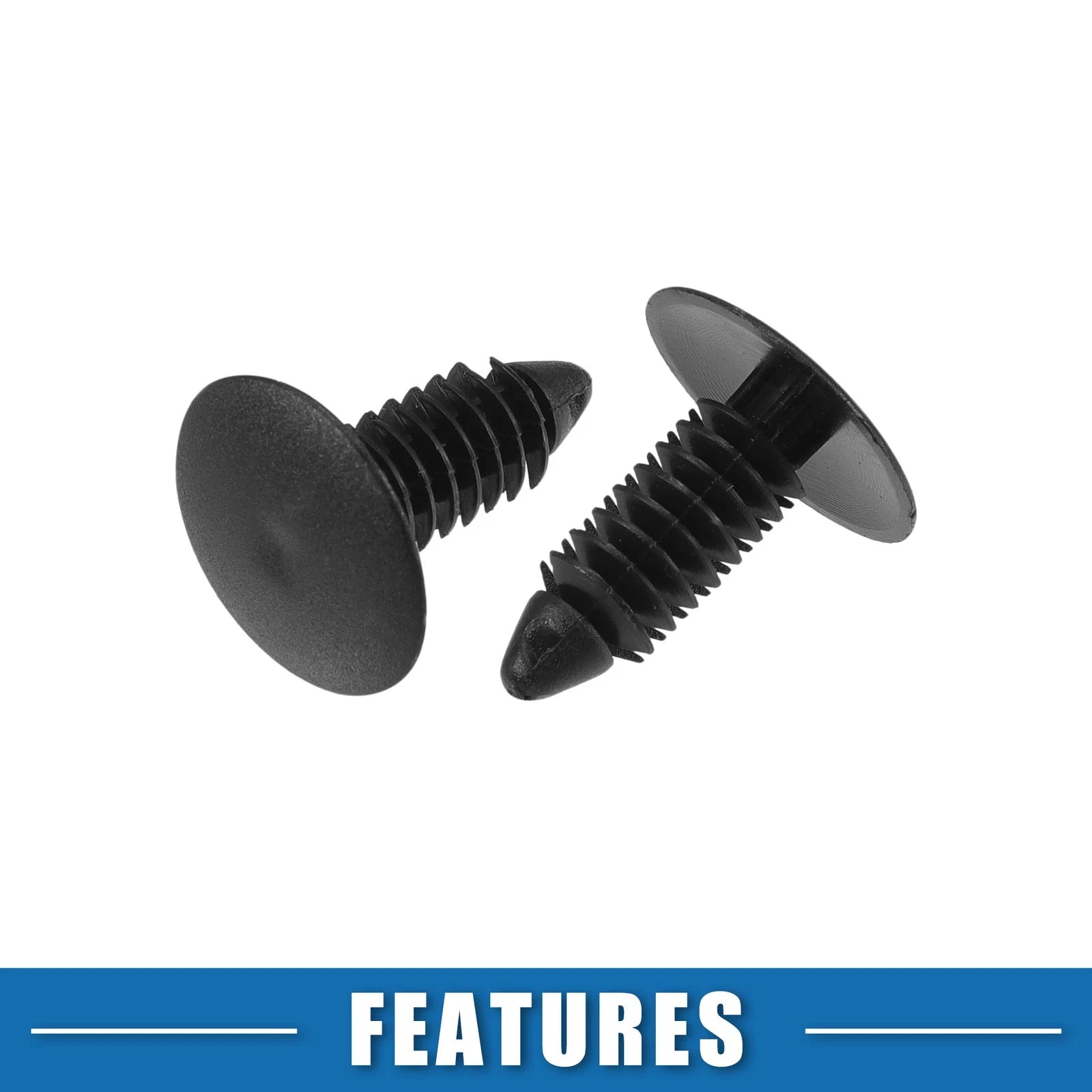 30 Pcs Bumper Clips No. 6030441 for Jeep Ram  Plastic Black
