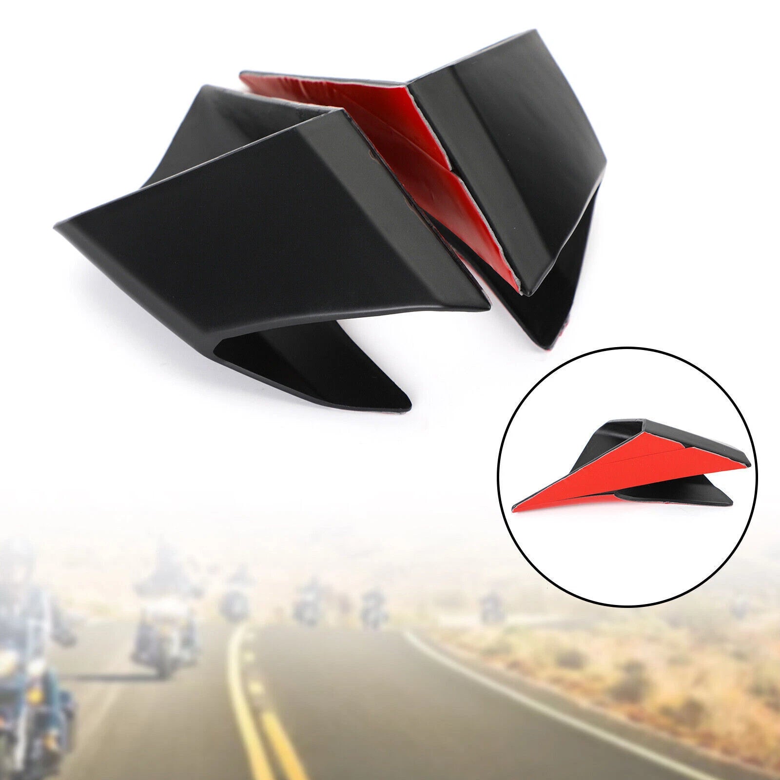 Front Fairing Winglets Side Protection Cover for Honda CBR650R (2019–2021) Black