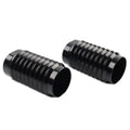 Black Retro Fork Boot Slider Covers for Harley Tour Road Street Tri Glide FLHR (2009-2023)