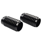 Black Retro Fork Boot Slider Covers for Harley Tour Road Street Tri Glide FLHR (2009-2023)